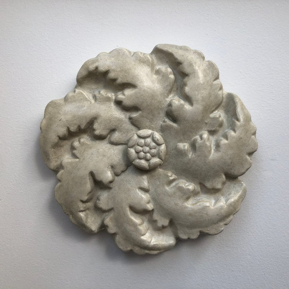 Glazed Terracotta Floral Medallion